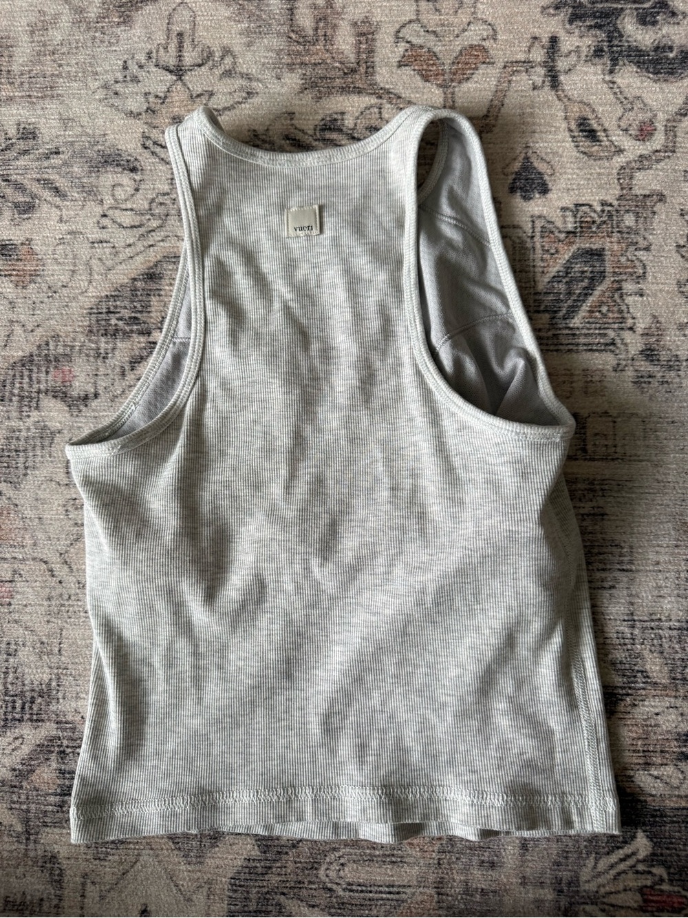 Vuori Women's Plyo Heather Grey Tank Top - Picture 2 of 7